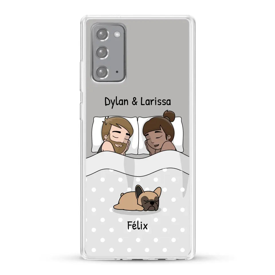 Câlins avec nos amis à poils - Coque de téléphone personnalisée