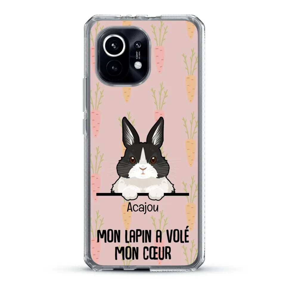 Mon lapin a volé mon cœur - Coque de téléphone personnalisée
