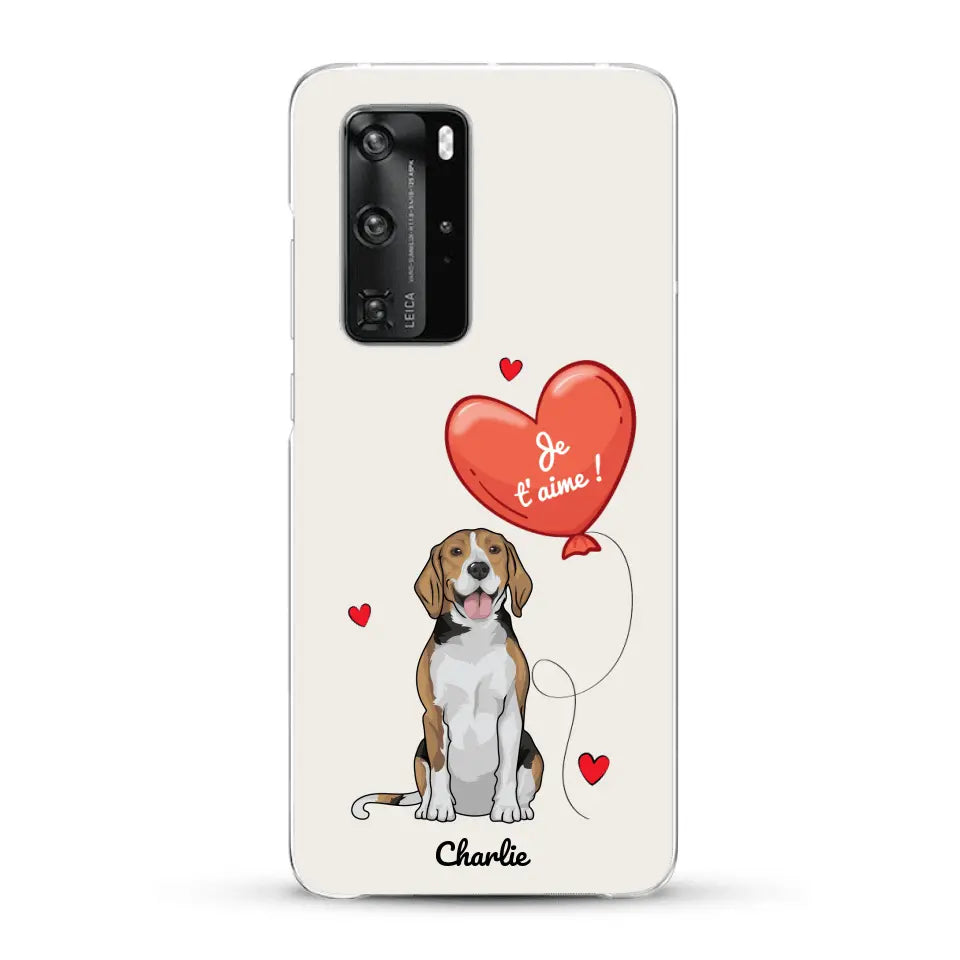 Chien avec ballon - Coque de téléphone personnalisée