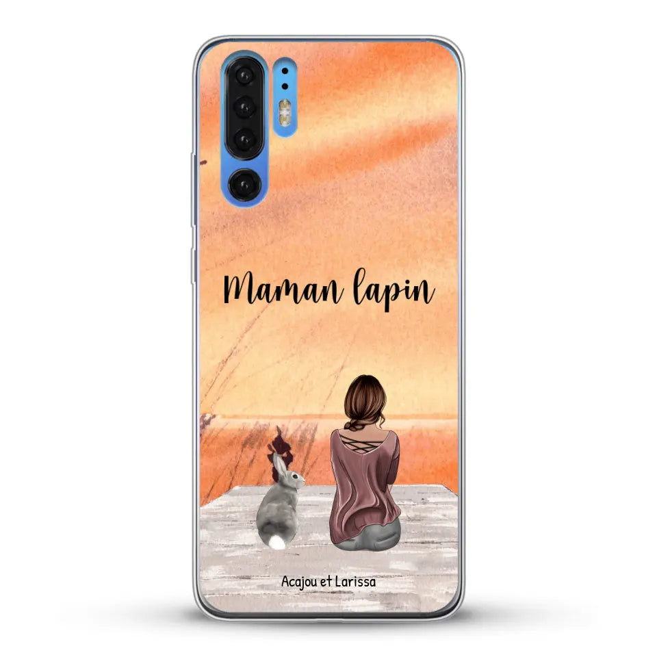 Meilleurs amis avec lapins - Coque de téléphone personnalisée