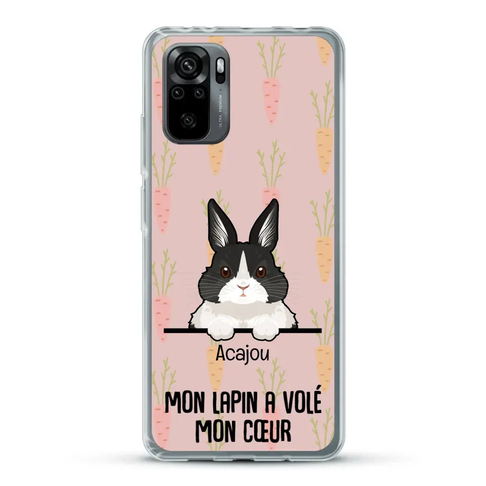 Mon lapin a volé mon cœur - Coque de téléphone personnalisée