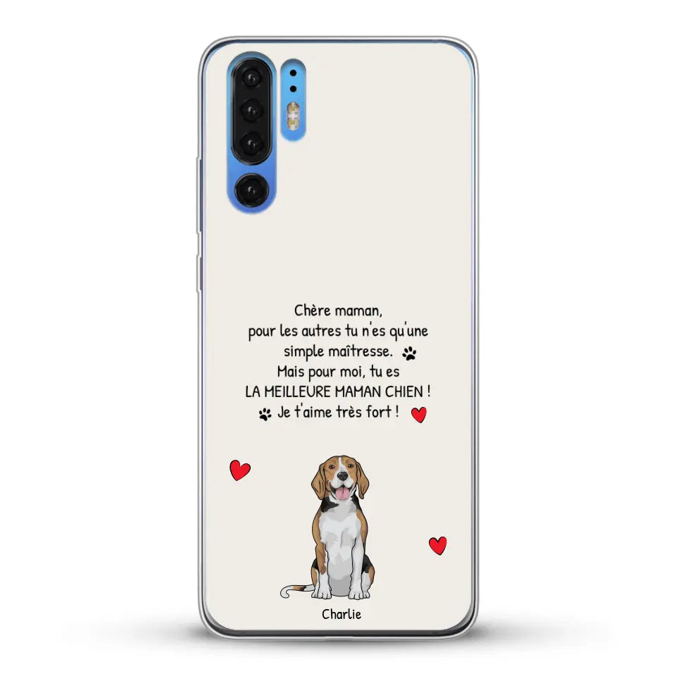 Meilleure maman chien du monde - Coque de téléphone personnalisée