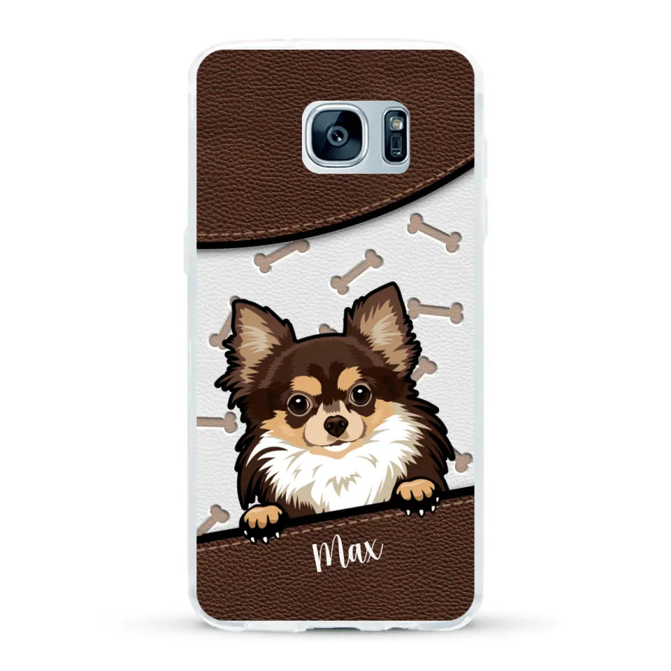 Chiens aspect cuir - Coque de téléphone personnalisée