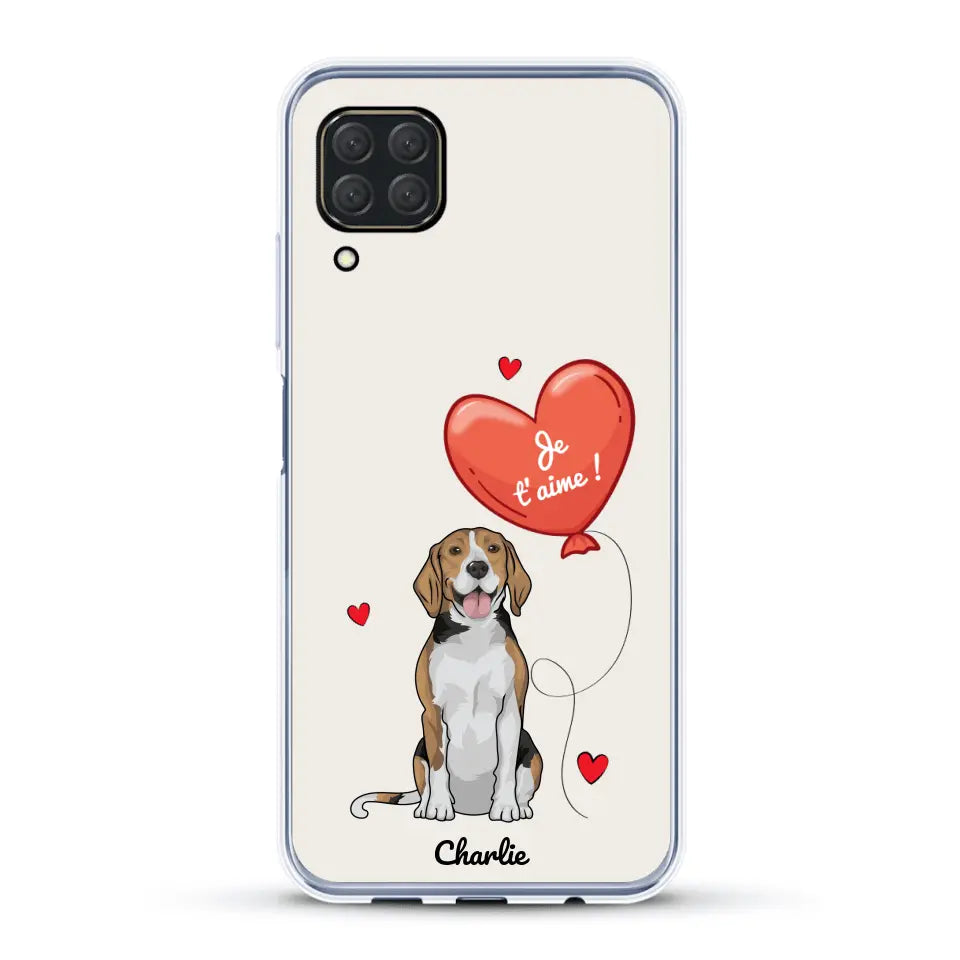 Chien avec ballon - Coque de téléphone personnalisée