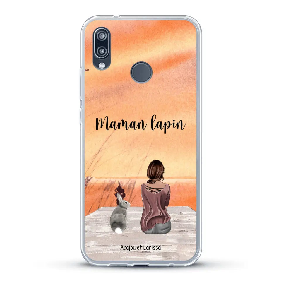 Meilleurs amis avec lapins - Coque de téléphone personnalisée