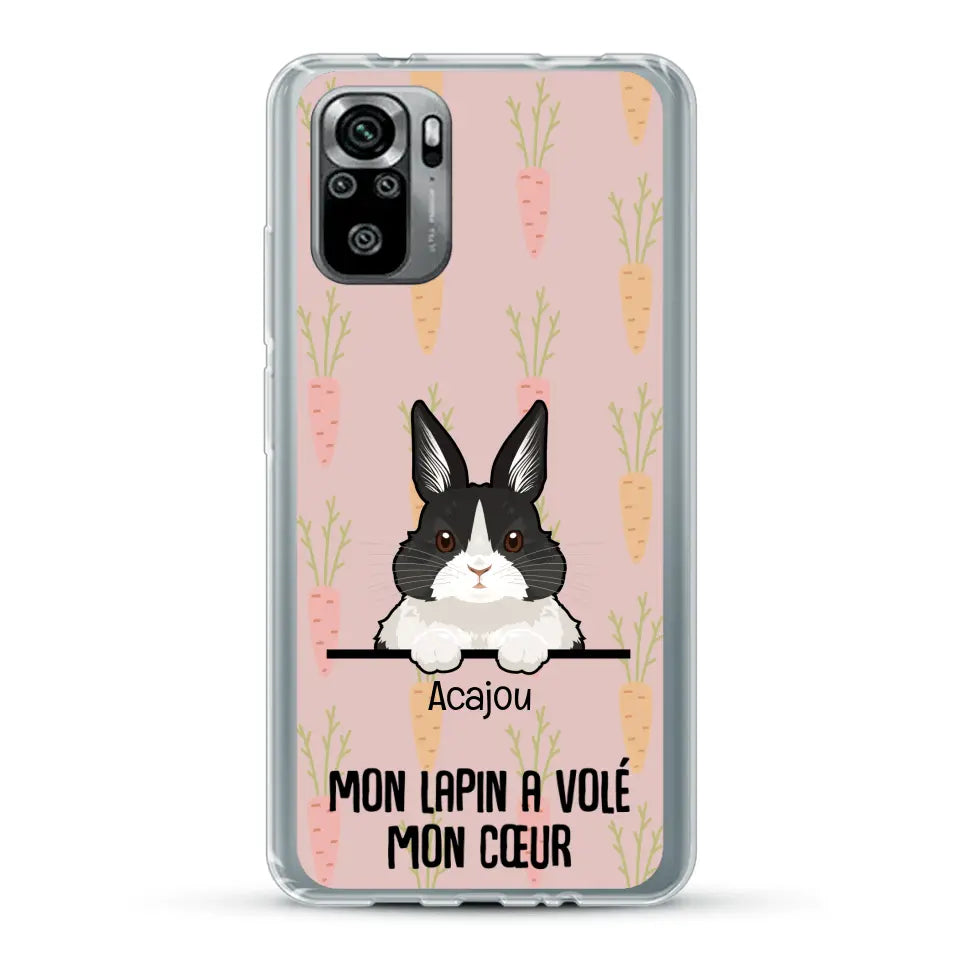 Mon lapin a volé mon cœur - Coque de téléphone personnalisée