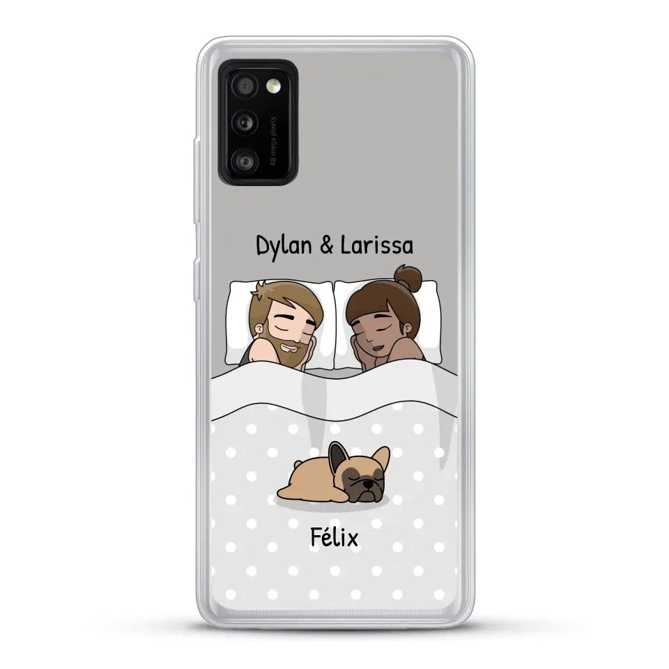 Câlins avec nos amis à poils - Coque de téléphone personnalisée