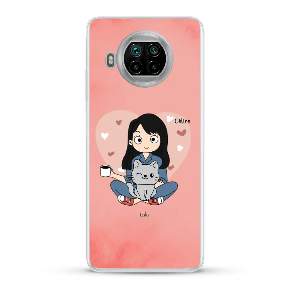 Maman chat BD - Coque de téléphone personnalisée