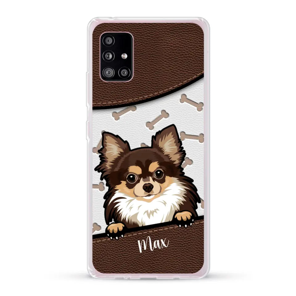 Chiens aspect cuir - Coque de téléphone personnalisée