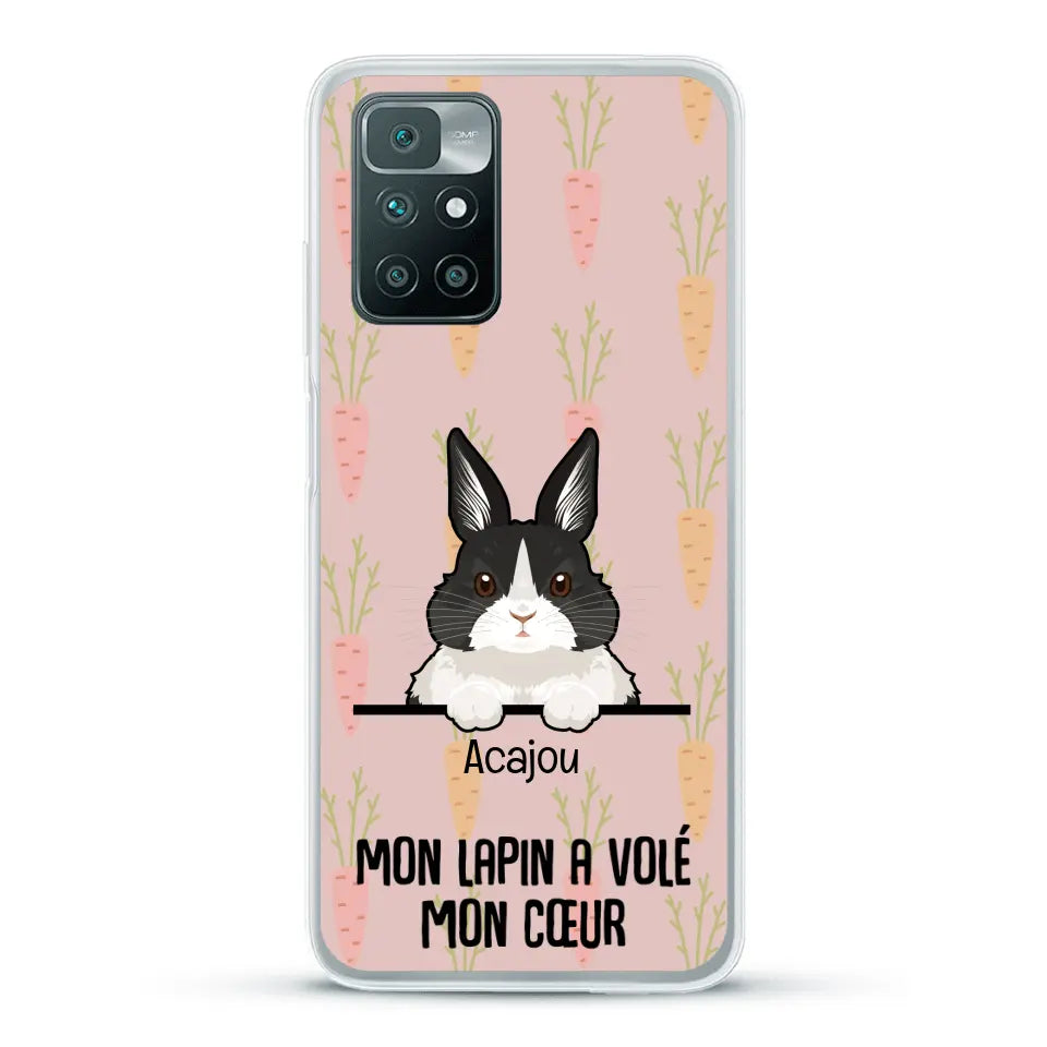 Mon lapin a volé mon cœur - Coque de téléphone personnalisée