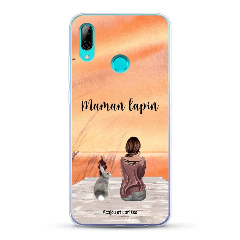 Meilleurs amis avec lapins - Coque de téléphone personnalisée