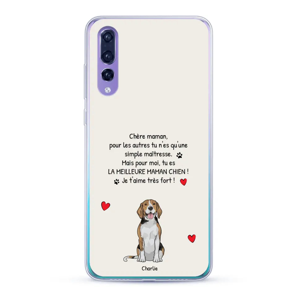 Meilleure maman chien du monde - Coque de téléphone personnalisée