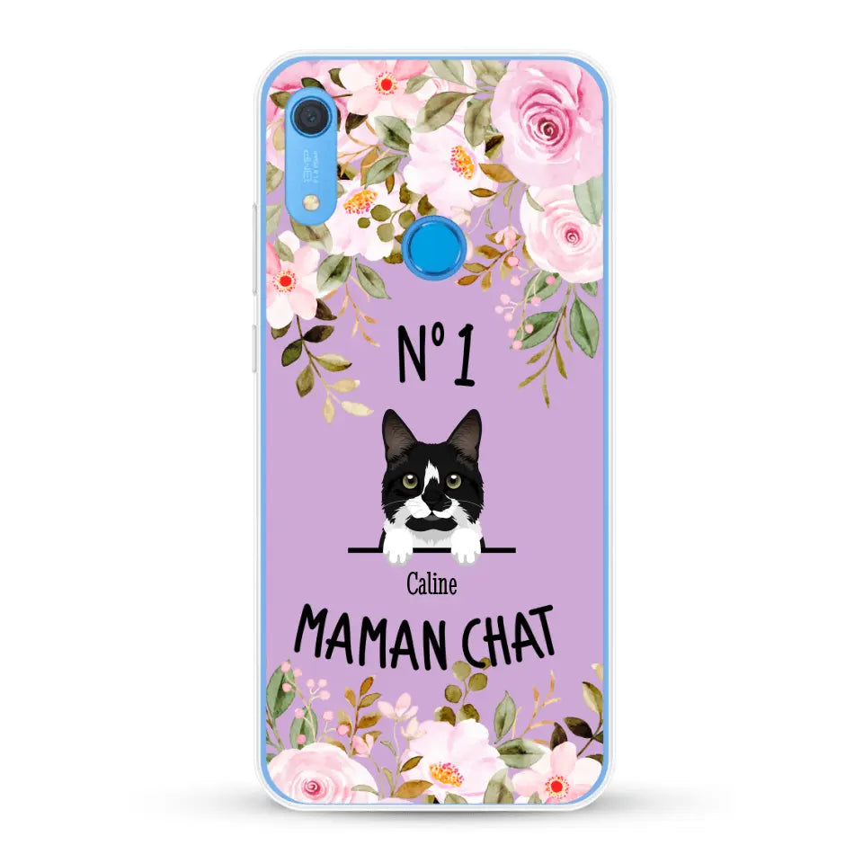 Maman chat N° 1 - Coque de téléphone personnalisée