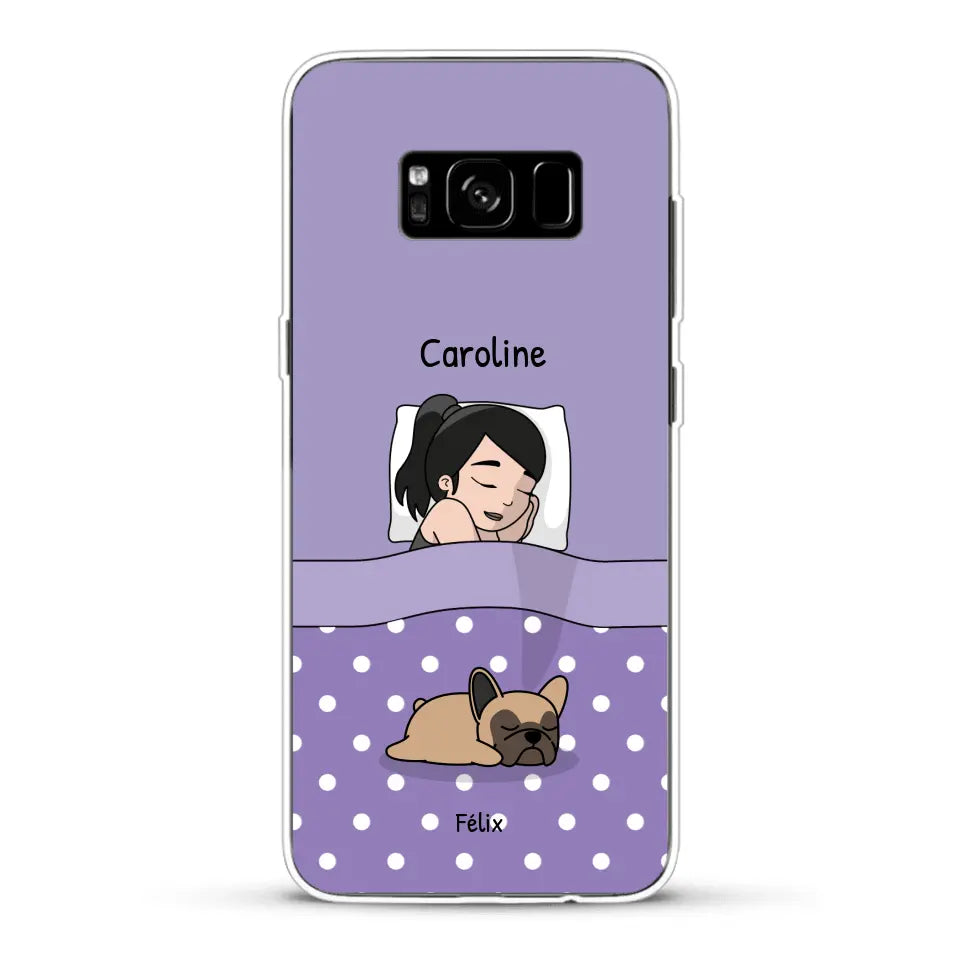 Câlins avec mes amis à poils - Coque de téléphone personnalisée