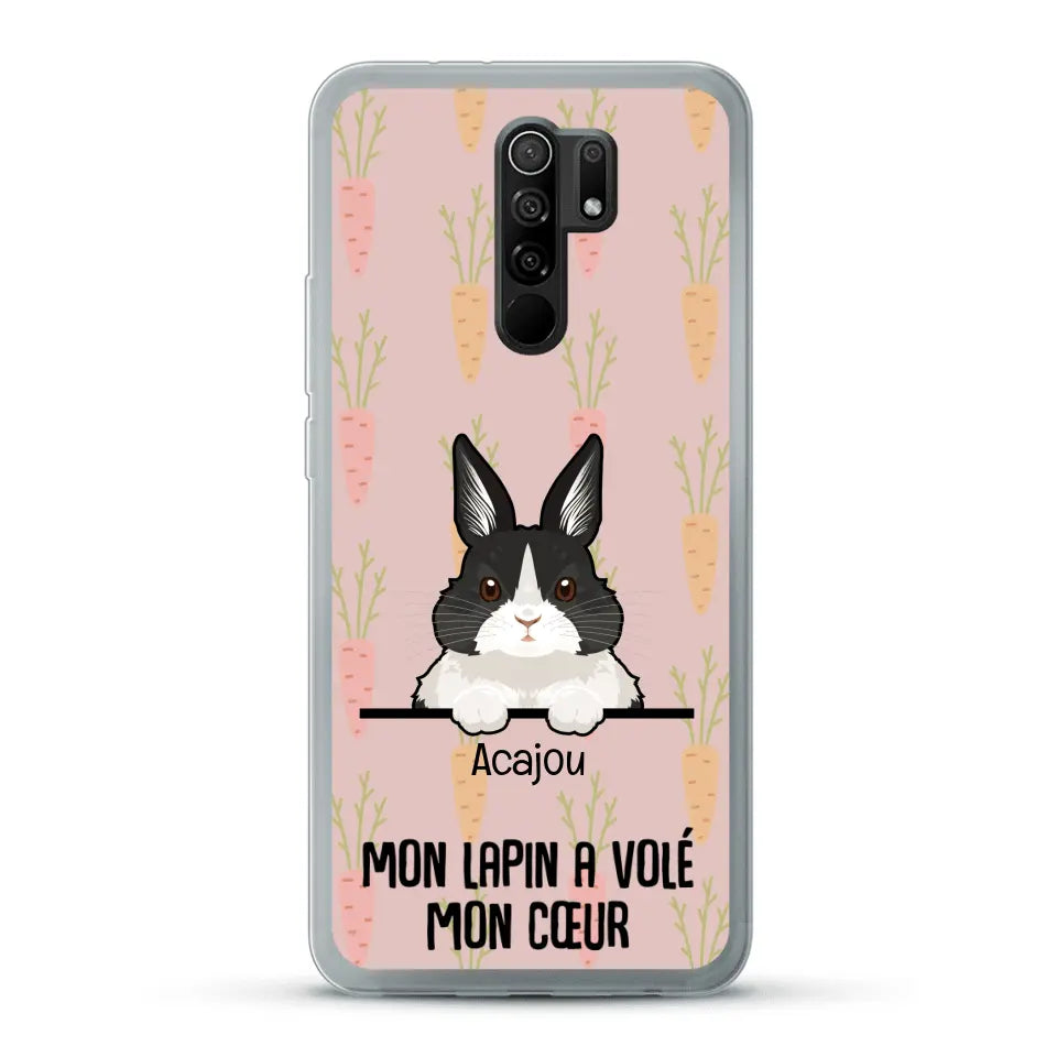 Mon lapin a volé mon cœur - Coque de téléphone personnalisée