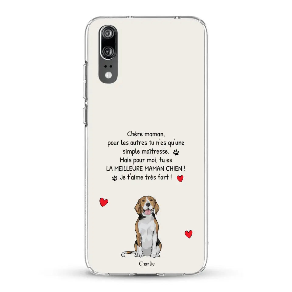 Meilleure maman chien du monde - Coque de téléphone personnalisée