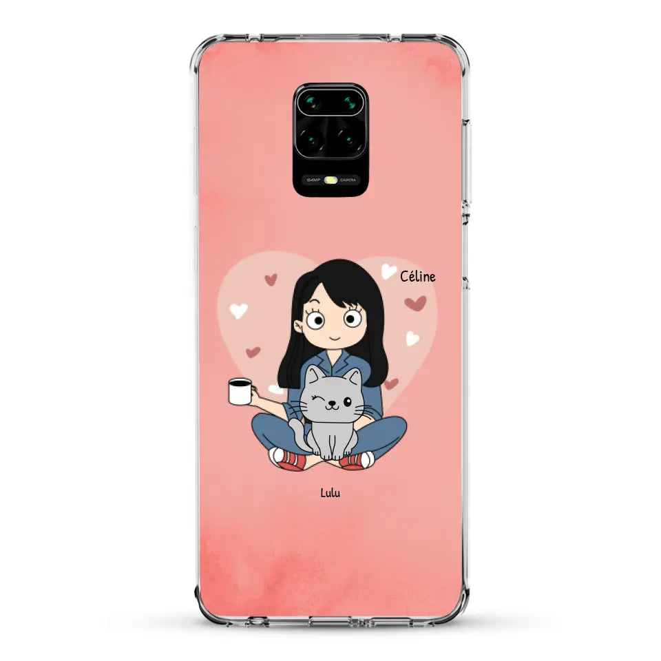 Maman chat BD - Coque de téléphone personnalisée