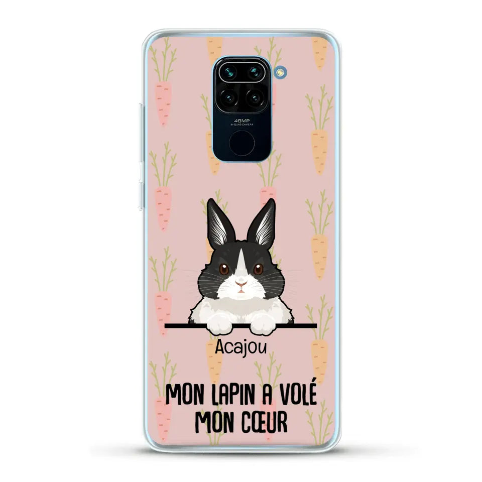 Mon lapin a volé mon cœur - Coque de téléphone personnalisée