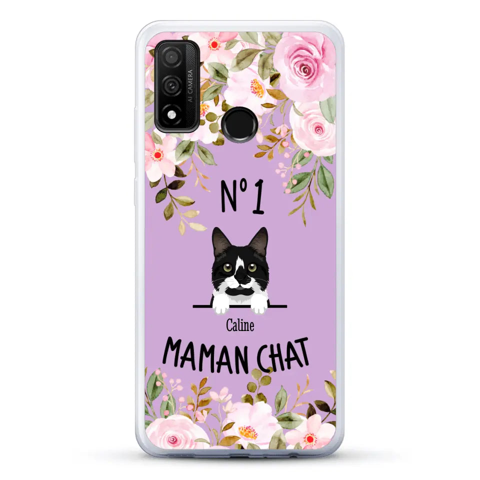 Maman chat N° 1 - Coque de téléphone personnalisée