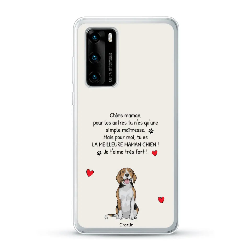 Meilleure maman chien du monde - Coque de téléphone personnalisée