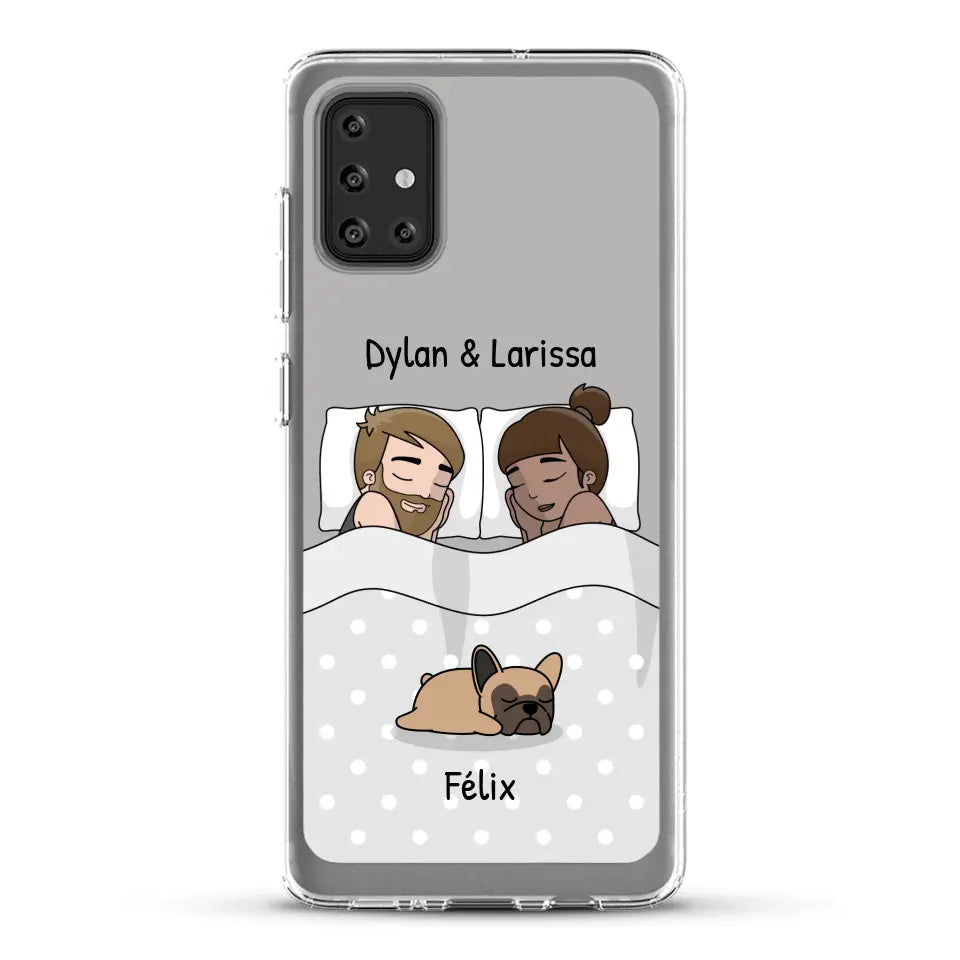 Câlins avec nos amis à poils - Coque de téléphone personnalisée