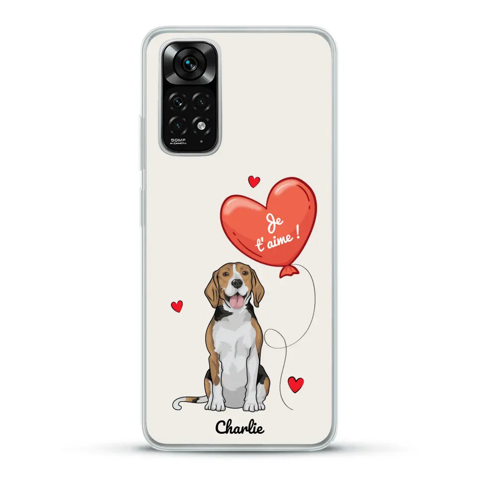 Chien avec ballon - Coque de téléphone personnalisée