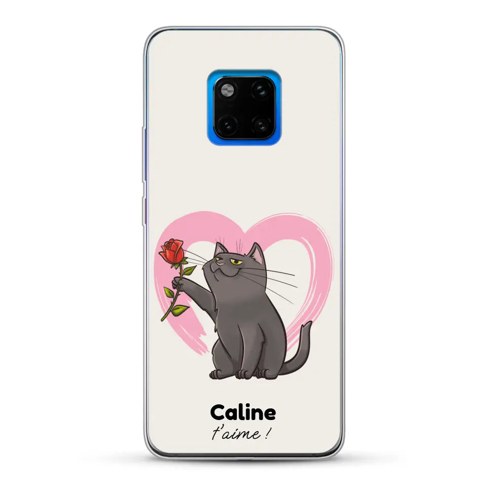 Ton chat t'aime - Coque de téléphone personnalisée