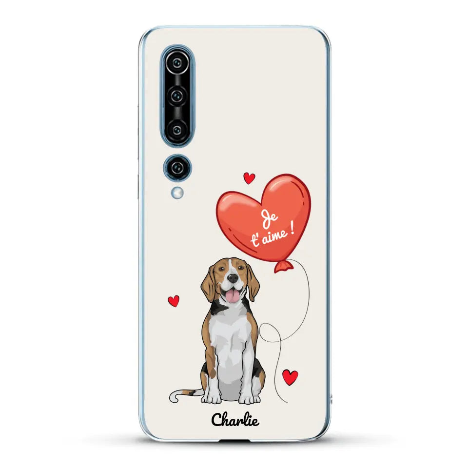 Chien avec ballon - Coque de téléphone personnalisée