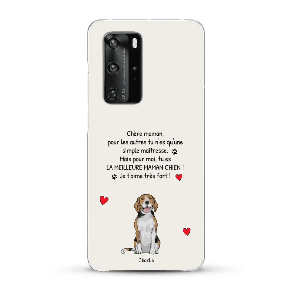 Meilleure maman chien du monde - Coque de téléphone personnalisée