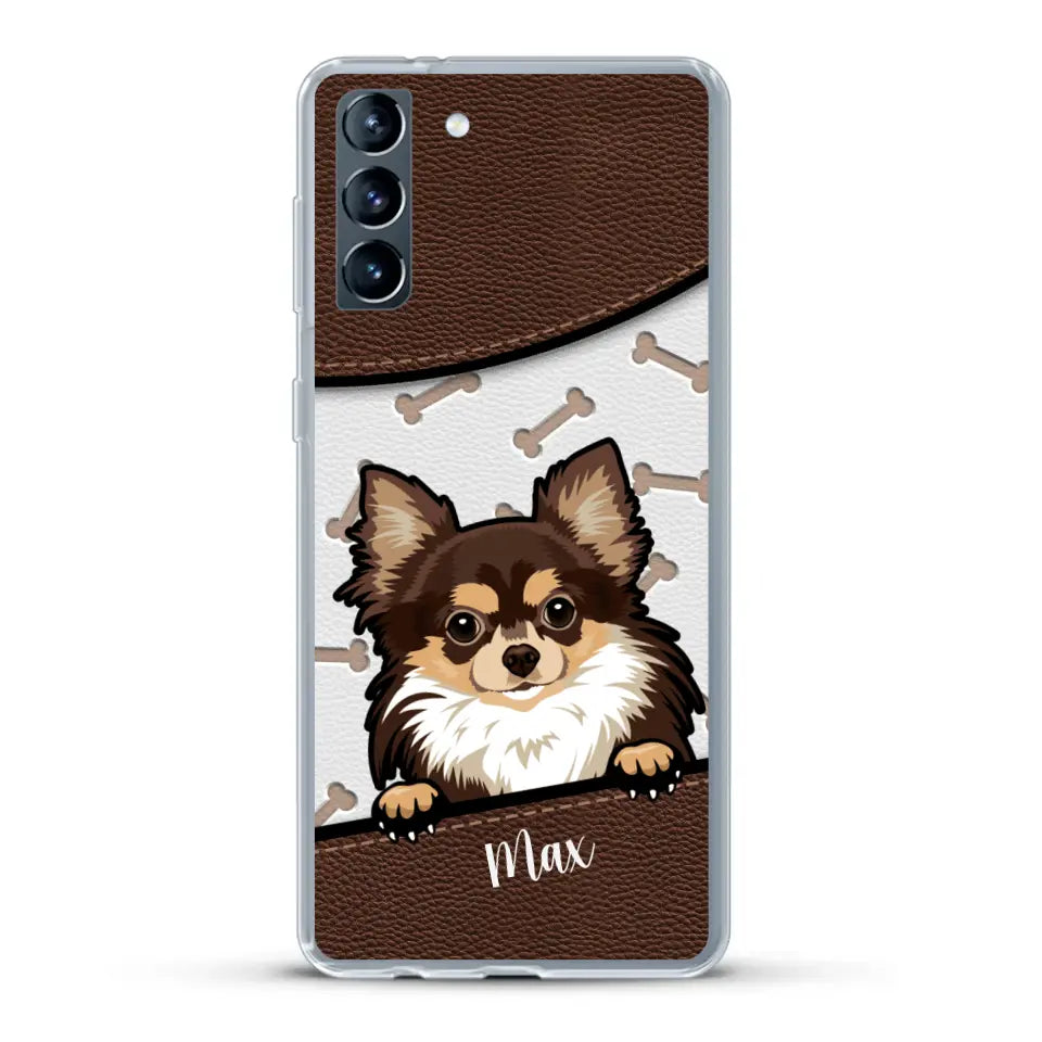 Chiens aspect cuir - Coque de téléphone personnalisée