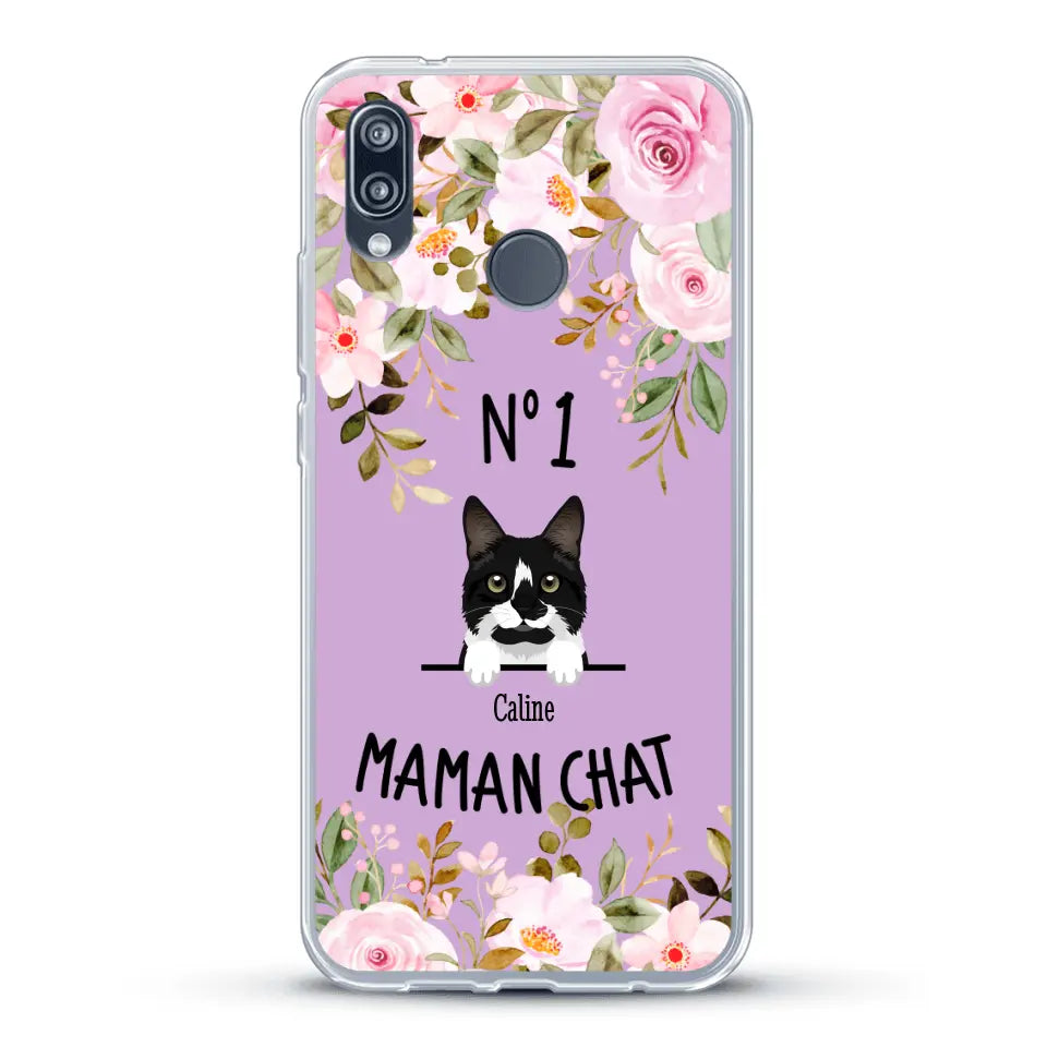 Maman chat N° 1 - Coque de téléphone personnalisée