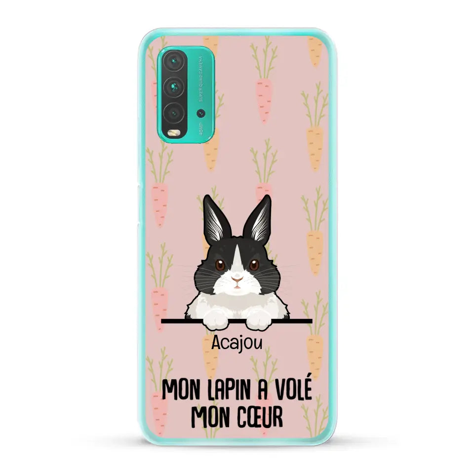 Mon lapin a volé mon cœur - Coque de téléphone personnalisée