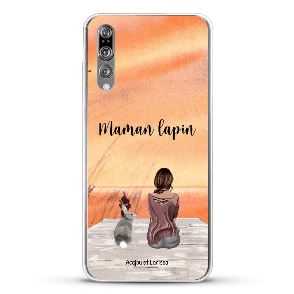 Meilleurs amis avec lapins - Coque de téléphone personnalisée