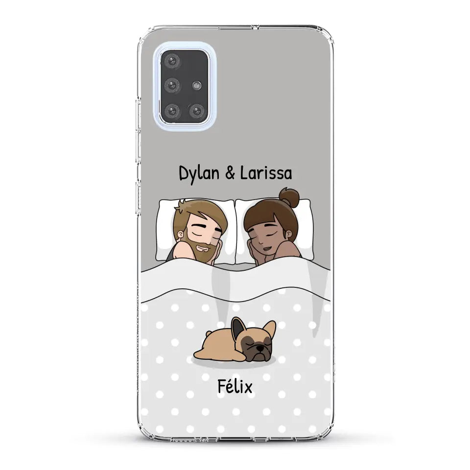 Câlins avec nos amis à poils - Coque de téléphone personnalisée
