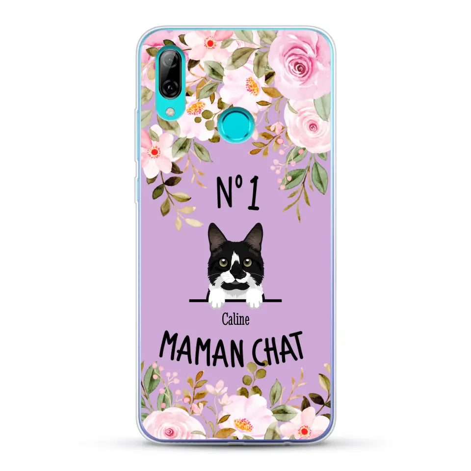 Maman chat N° 1 - Coque de téléphone personnalisée