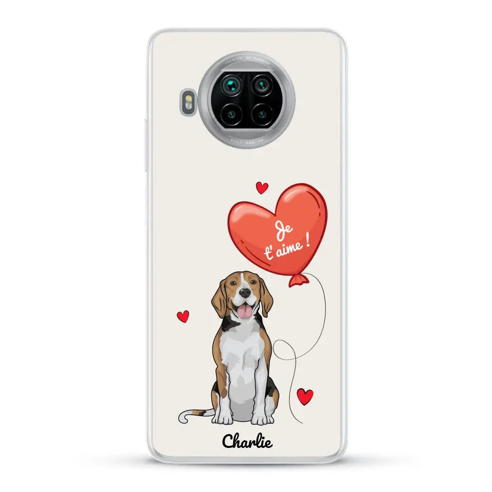 Chien avec ballon - Coque de téléphone personnalisée