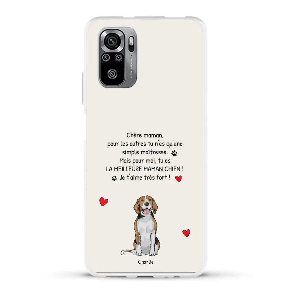 Meilleure maman chien du monde - Coque de téléphone personnalisée