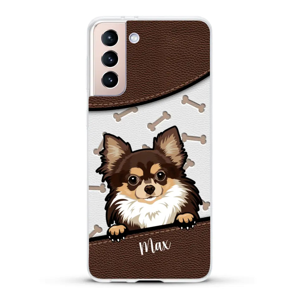 Chiens aspect cuir - Coque de téléphone personnalisée