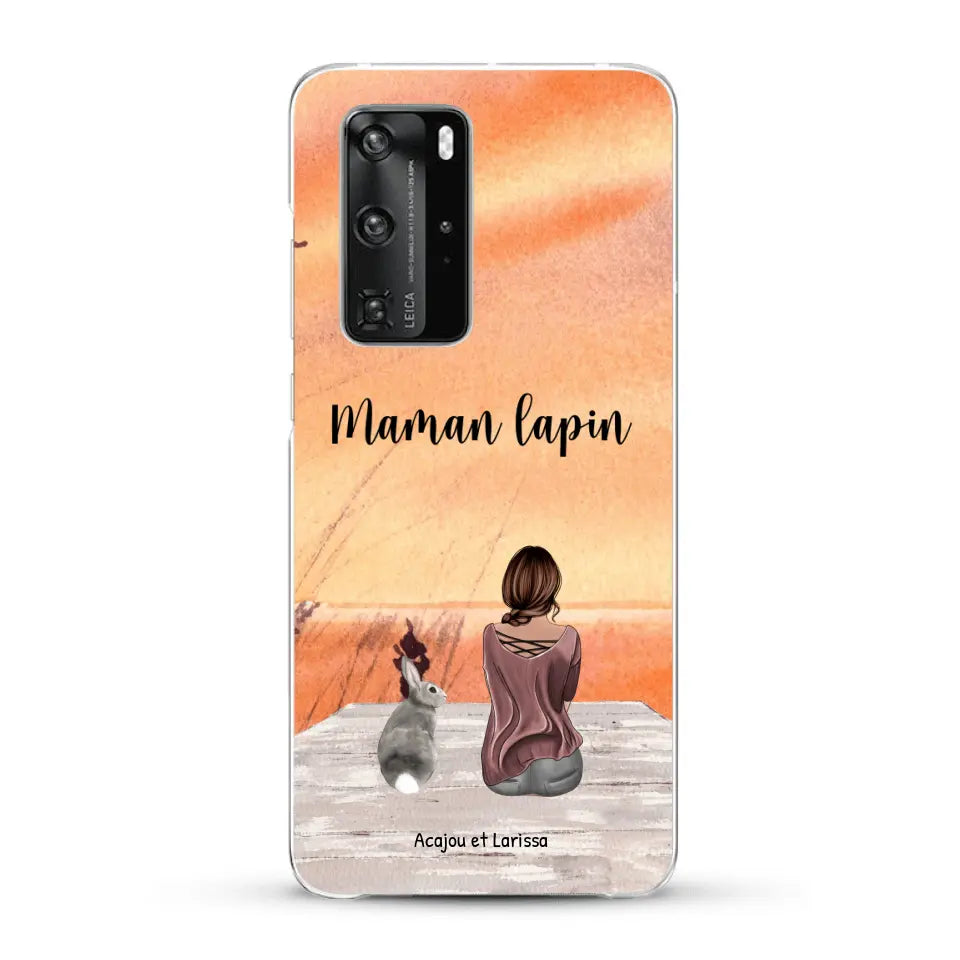 Meilleurs amis avec lapins - Coque de téléphone personnalisée