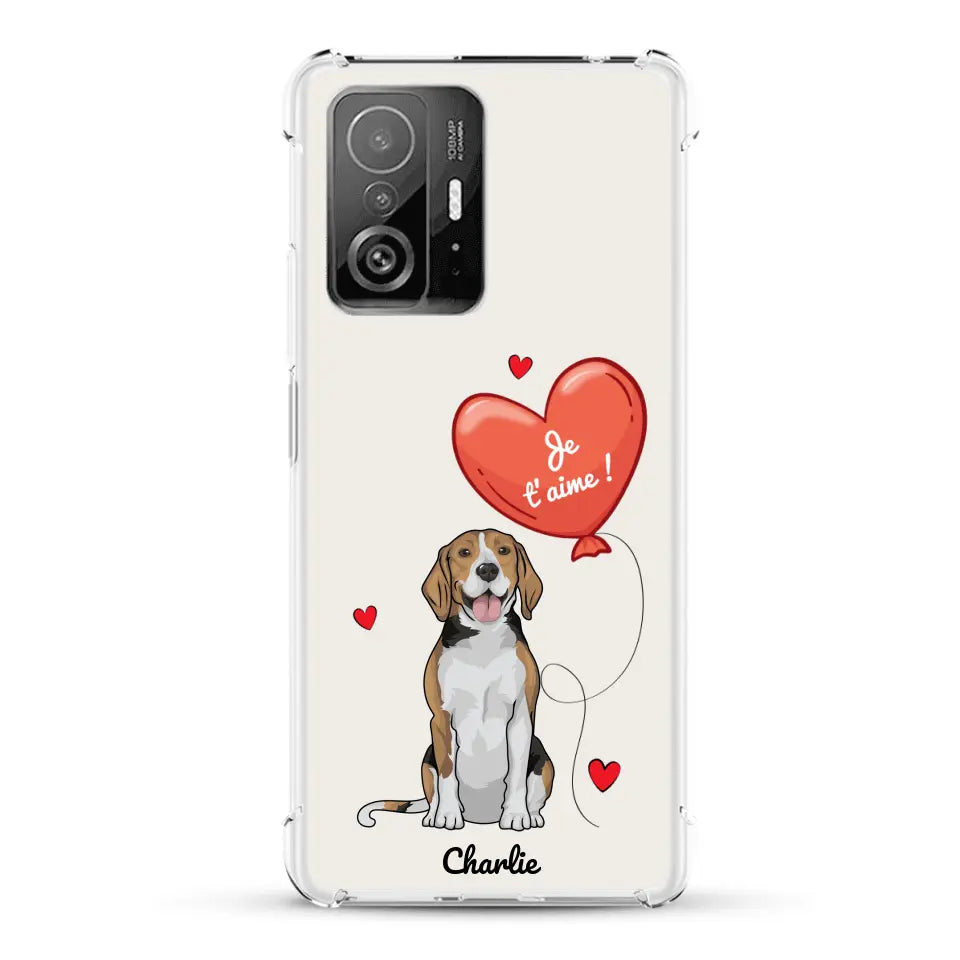 Chien avec ballon - Coque de téléphone personnalisée