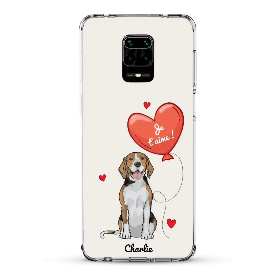 Chien avec ballon - Coque de téléphone personnalisée