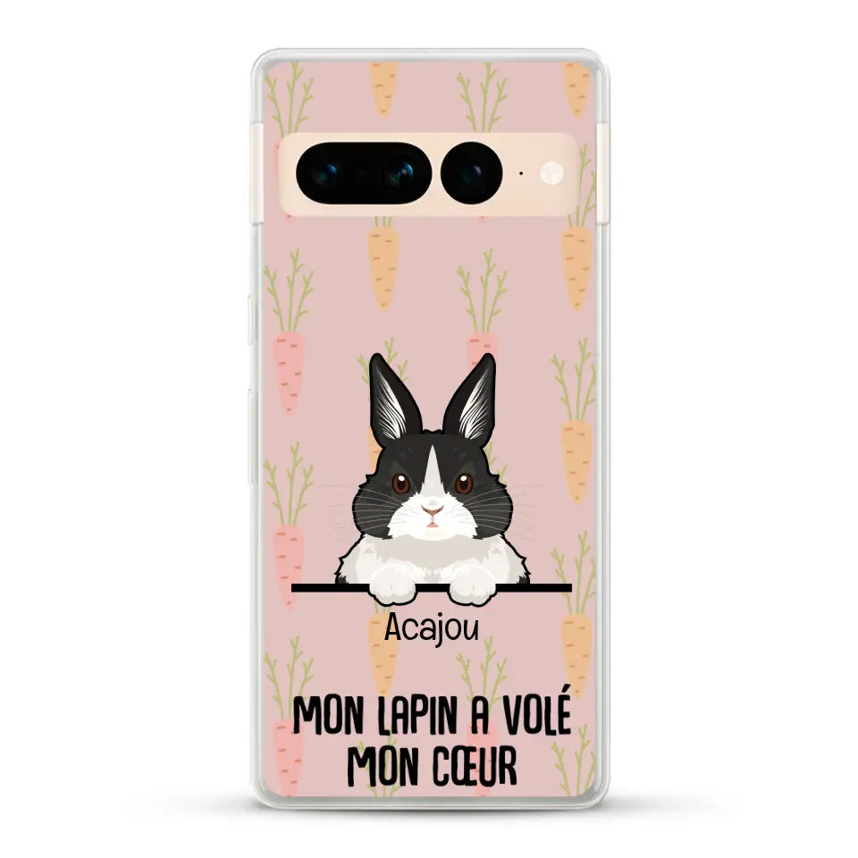 Mon lapin a volé mon cœur - Coque de téléphone personnalisée