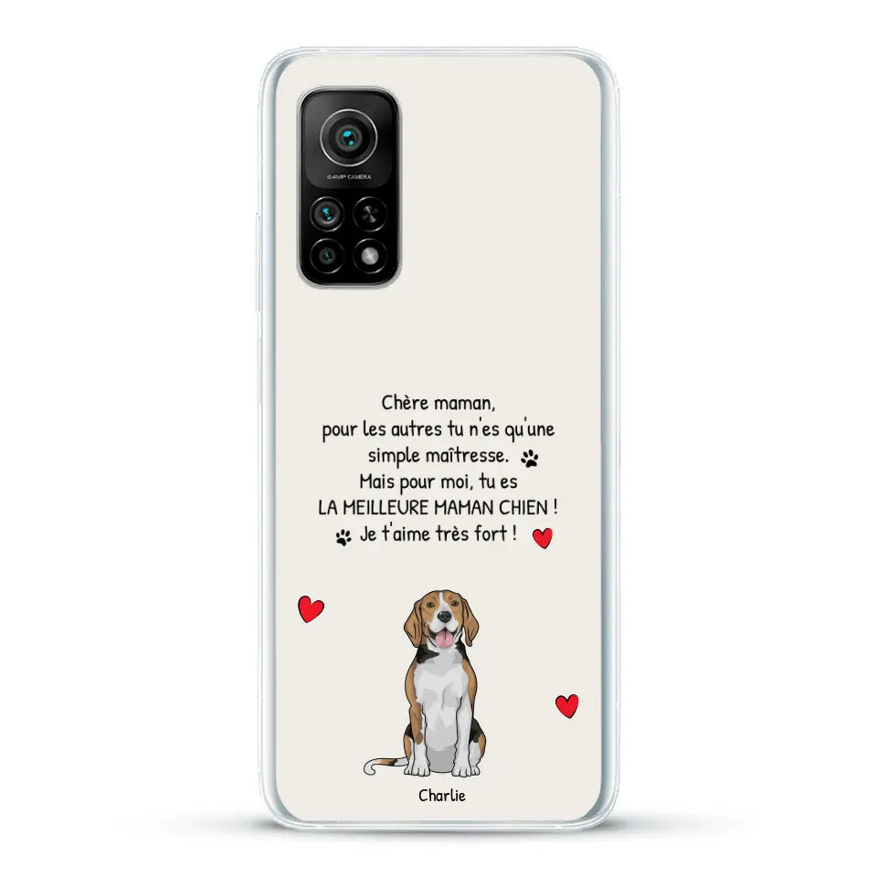 Meilleure maman chien du monde - Coque de téléphone personnalisée