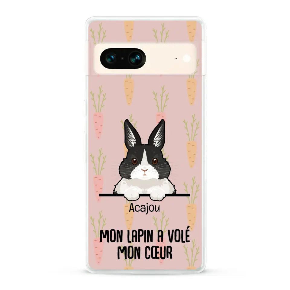 Mon lapin a volé mon cœur - Coque de téléphone personnalisée