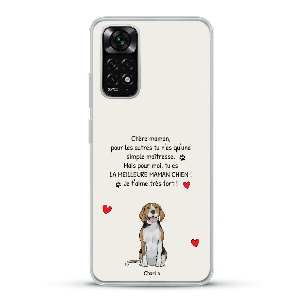 Meilleure maman chien du monde - Coque de téléphone personnalisée