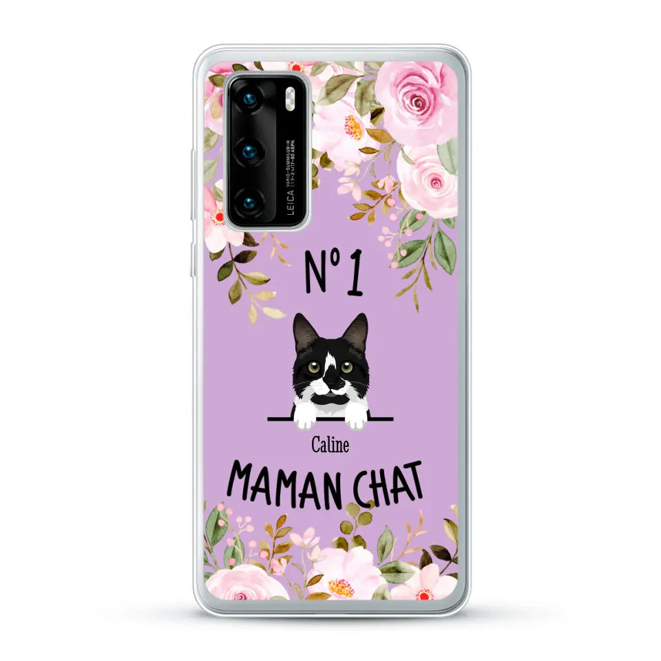 Maman chat N° 1 - Coque de téléphone personnalisée