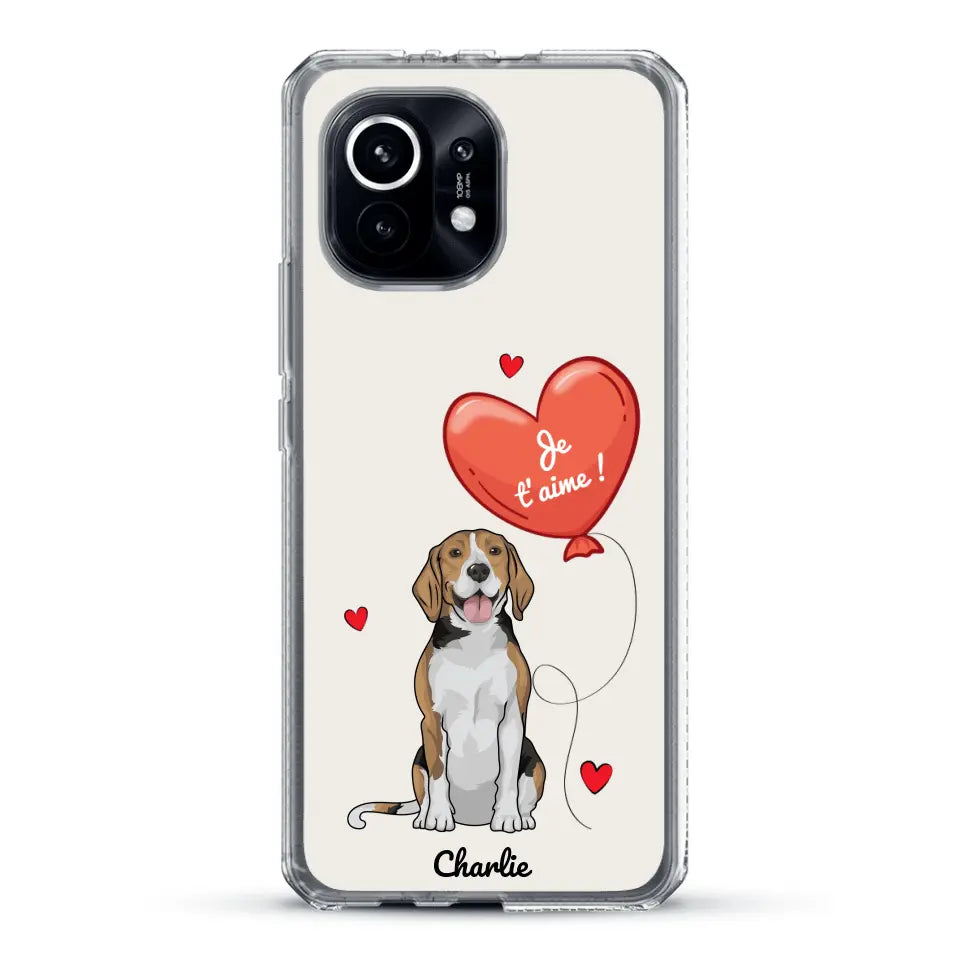 Chien avec ballon - Coque de téléphone personnalisée