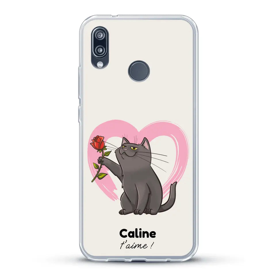 Ton chat t'aime - Coque de téléphone personnalisée