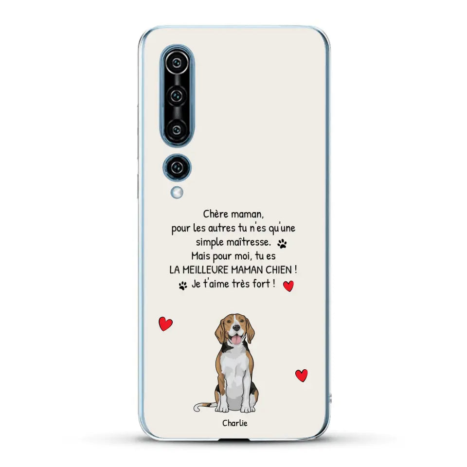 Meilleure maman chien du monde - Coque de téléphone personnalisée