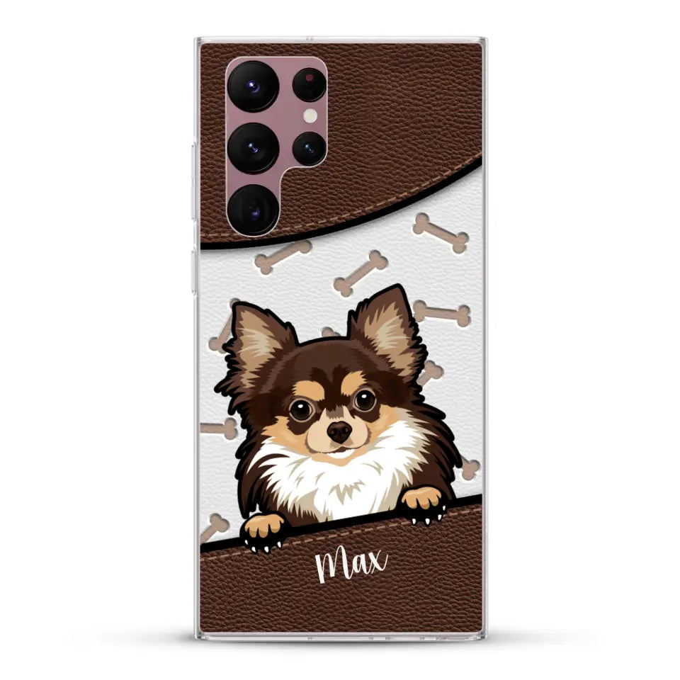 Chiens aspect cuir - Coque de téléphone personnalisée